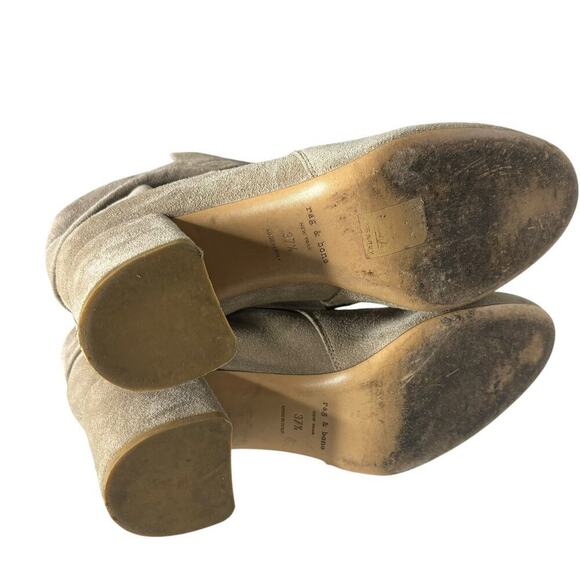 Rag & Bone Dalia Suede Bootie Natural Size 7.5 - Picture 5 of 5